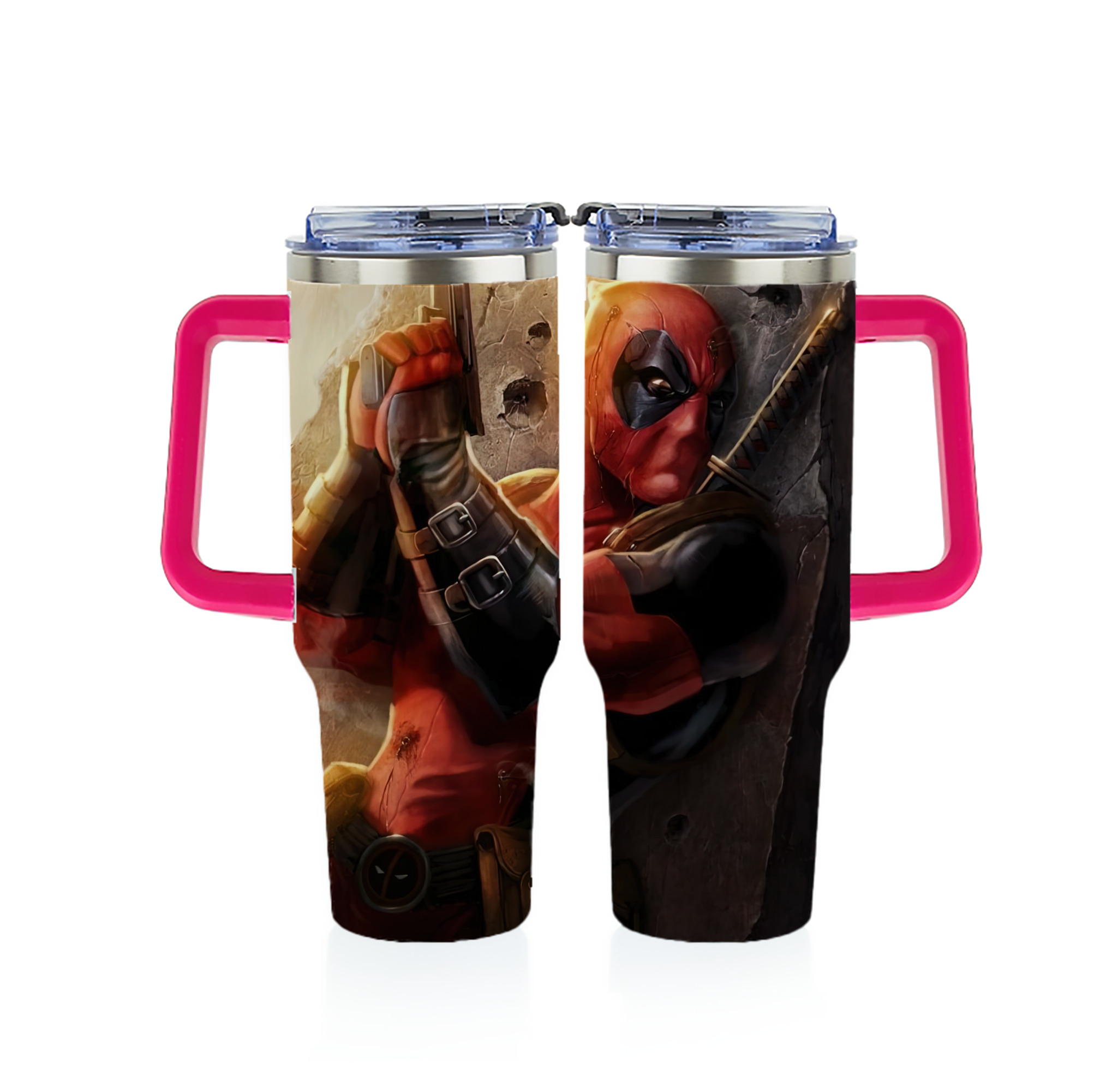 （画像用） Deadpool デッドプール 1200ｍLフルプリント車用タンブラー